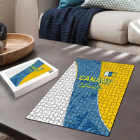 Canary Islands Flag Puzzle Autonomous Community of Spain - Wonder Print Shop