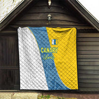 Canary Islands Flag Quilt Autonomous Community of Spain - Wonder Print Shop