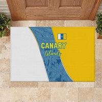 Canary Islands Flag Rubber Doormat Autonomous Community of Spain - Wonder Print Shop