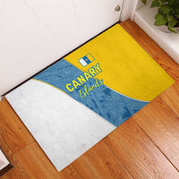 Canary Islands Flag Rubber Doormat Autonomous Community of Spain - Wonder Print Shop