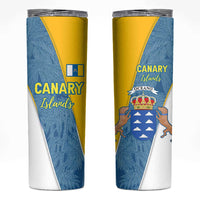 Canary Islands Flag Skinny Tumbler Autonomous Community of Spain - Wonder Print Shop