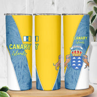 Canary Islands Flag Skinny Tumbler Autonomous Community of Spain - Wonder Print Shop