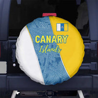 Canary Islands Flag Spare Tire Cover Autonomous Community of Spain - Wonder Print Shop