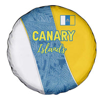 Canary Islands Flag Spare Tire Cover Autonomous Community of Spain - Wonder Print Shop