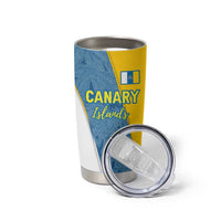 Canary Islands Flag Tumbler Cup Autonomous Community of Spain - Wonder Print Shop