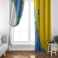 Canary Islands Flag Window Curtain Autonomous Community of Spain - Wonder Print Shop