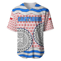 Cantabria Flag Baseball Jersey Autonomous Community of Spain - Wonder Print Shop