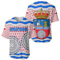 Cantabria Flag Baseball Jersey Autonomous Community of Spain - Wonder Print Shop