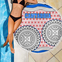 Cantabria Flag Beach Blanket Autonomous Community of Spain - Wonder Print Shop