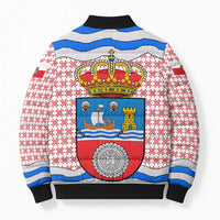 Cantabria Flag Bomber Puffer Jacket Autonomous Community of Spain - Wonder Print Shop