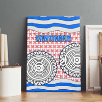 Cantabria Flag Canvas Wall Art Autonomous Community of Spain - Wonder Print Shop