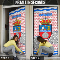 Cantabria Flag Door Cover Autonomous Community of Spain - Wonder Print Shop