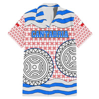 Cantabria Flag Family Matching Mermaid Dress and Hawaiian Shirt Autonomous Community of Spain - Wonder Print Shop