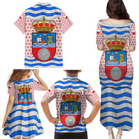 Cantabria Flag Family Matching Puletasi and Hawaiian Shirt Autonomous Community of Spain - Wonder Print Shop