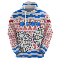 Cantabria Flag Hoodie Autonomous Community of Spain - Wonder Print Shop