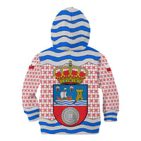 Cantabria Flag Kid Hoodie Autonomous Community of Spain - Wonder Print Shop
