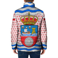 Cantabria Flag Padded Jacket Autonomous Community of Spain - Wonder Print Shop