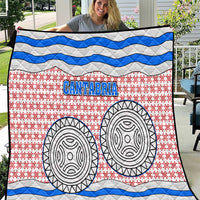 Cantabria Flag Quilt Autonomous Community of Spain - Wonder Print Shop