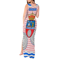 Cantabria Flag Tank Maxi Dress Autonomous Community of Spain - Wonder Print Shop