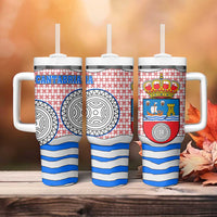 Cantabria Flag Tumbler With Handle Autonomous Community of Spain - Wonder Print Shop