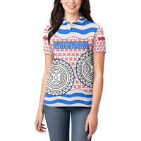 Cantabria Flag Women Polo Shirt Autonomous Community of Spain - Wonder Print Shop