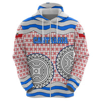Cantabria Flag Zip Hoodie Autonomous Community of Spain - Wonder Print Shop