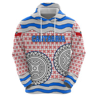 Cantabria Flag Zip Hoodie Autonomous Community of Spain - Wonder Print Shop