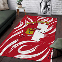 Castilla La Mancha Flag Area Rug Autonomous Community of Spain - Wonder Print Shop