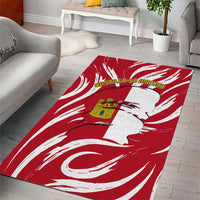 Castilla La Mancha Flag Area Rug Autonomous Community of Spain - Wonder Print Shop
