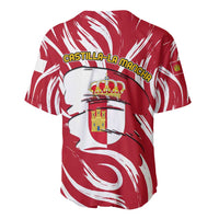 Castilla La Mancha Flag Baseball Jersey Autonomous Community of Spain - Wonder Print Shop