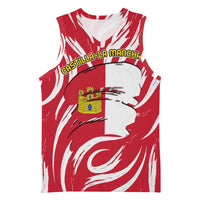 Castilla La Mancha Flag Basketball Jersey Autonomous Community of Spain - Wonder Print Shop