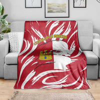 Castilla La Mancha Flag Blanket Autonomous Community of Spain - Wonder Print Shop