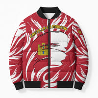 Castilla La Mancha Flag Bomber Puffer Jacket Autonomous Community of Spain - Wonder Print Shop