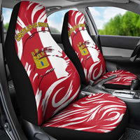 Castilla La Mancha Flag Car Seat Cover Autonomous Community of Spain - Wonder Print Shop
