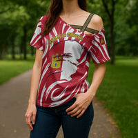 Castilla La Mancha Flag Cross Shoulder Shirt Autonomous Community of Spain - Wonder Print Shop