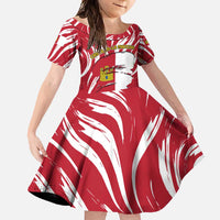 Castilla La Mancha Flag Family Matching Mermaid Dress and Hawaiian Shirt Autonomous Community of Spain - Wonder Print Shop