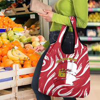 Castilla La Mancha Flag Grocery Bag Autonomous Community of Spain - Wonder Print Shop