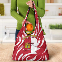 Castilla La Mancha Flag Grocery Bag Autonomous Community of Spain - Wonder Print Shop