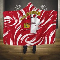 Castilla La Mancha Flag Hooded Blanket Autonomous Community of Spain - Wonder Print Shop