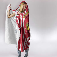 Castilla La Mancha Flag Hooded Blanket Autonomous Community of Spain - Wonder Print Shop