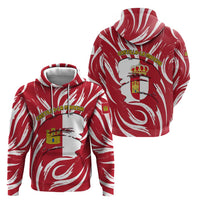 Castilla La Mancha Flag Hoodie Autonomous Community of Spain - Wonder Print Shop