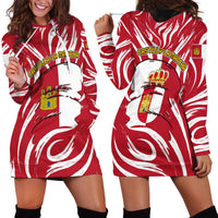 Castilla La Mancha Flag Hoodie Dress Autonomous Community of Spain - Wonder Print Shop