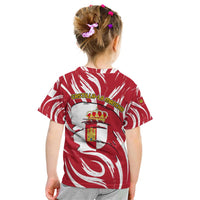 Castilla La Mancha Flag Kid T Shirt Autonomous Community of Spain - Wonder Print Shop