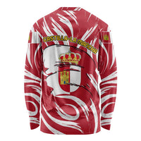 Castilla La Mancha Flag Long Sleeve Shirt Autonomous Community of Spain - Wonder Print Shop