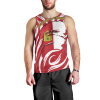 Castilla La Mancha Flag Men Tank Top Autonomous Community of Spain - Wonder Print Shop