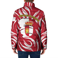 Castilla La Mancha Flag Padded Jacket Autonomous Community of Spain - Wonder Print Shop