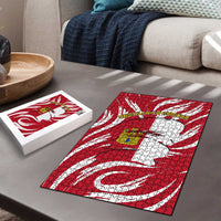 Castilla La Mancha Flag Puzzle Autonomous Community of Spain - Wonder Print Shop