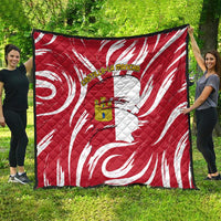 Castilla La Mancha Flag Quilt Autonomous Community of Spain - Wonder Print Shop