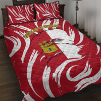 Castilla La Mancha Flag Quilt Bed Set Autonomous Community of Spain - Wonder Print Shop