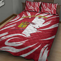 Castilla La Mancha Flag Quilt Bed Set Autonomous Community of Spain - Wonder Print Shop